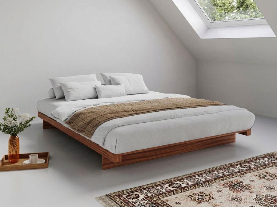 Low Fuji Attic Bed (No Headboard) Sapele