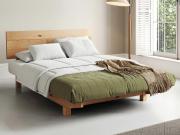 wooden beds floating shoreditch bed in honey